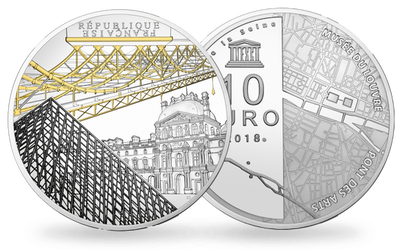 Monnaie de 10 Euros en argent massif «UNESCO - Rives de Seine» 2018